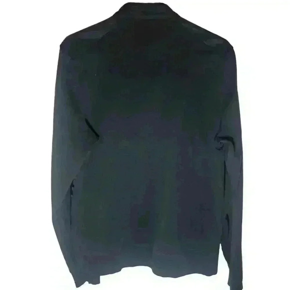 Calvin Klein Womens Jacket Coat Black Full Zipper Pocket Mock Neck Snap Button L - Picture 2 of 11